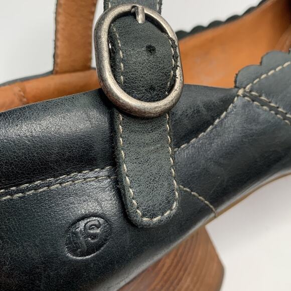 Josef Seibel Navy Blue Leather Mary Jane Retro Inspired Pumps S-192 Sz 10 - Picture 9 of 12